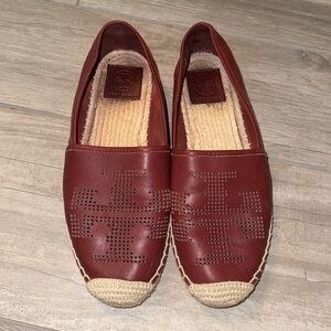 Leather Tory Burch Espadrilles